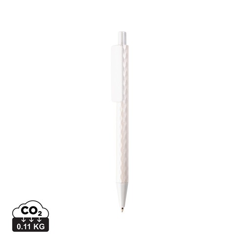 white Bolígrafo X3 Metal Edition RCS de aluminio reciclado