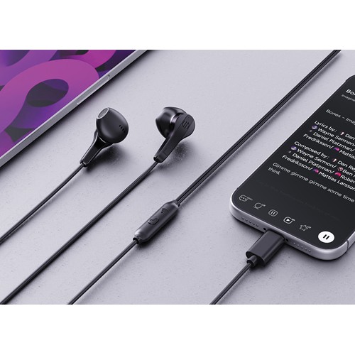 black Auriculares con cable Urban Vitamin Hartford RCS