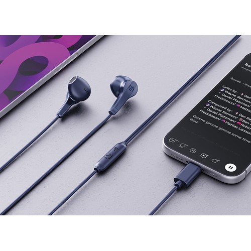 azul marino Auriculares con cable Urban Vitamin Hartford RCS