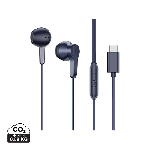 azul marino Auriculares con cable Urban Vitamin Hartford RCS