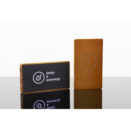 powerbank 5000 bois magnétique FSC 100% Erable thumbnail 5