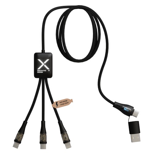 Set de chargement de voyage câble lumineux et adaptateur 65W - 4