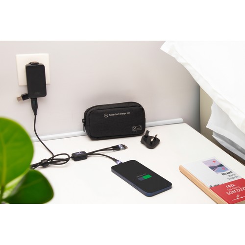 Set de chargement de voyage câble lumineux et adaptateur 65W thumbnail 7