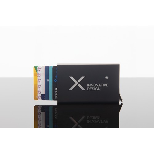 Porte-cartes logo miroir anti-RFID - 3