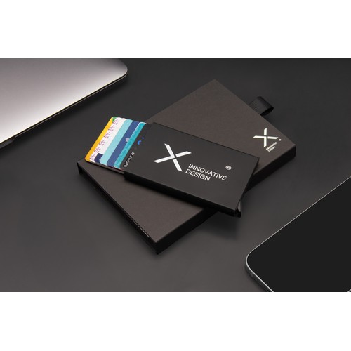 Porte-cartes logo miroir anti-RFID - 6