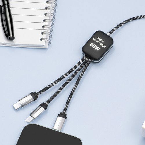 Double USB-C cable 60W - 5