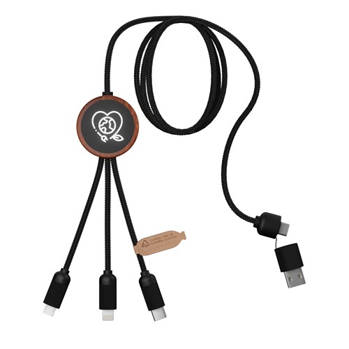 câble rond éco 5-en-1 40W FSC® 100% bambou - 4