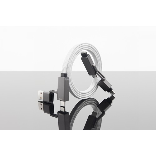 Câble blanc plat magnétique 60W - 5