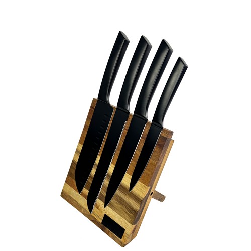 Set de couteaux de cuisine FSC® 100% bois d'acacia - 7