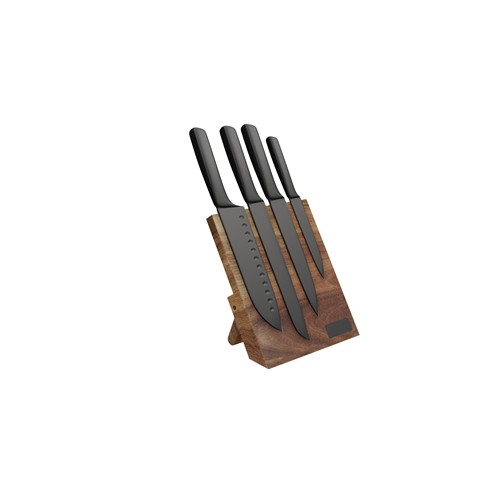 Set de couteaux de cuisine FSC® 100% bois d'acacia - 9