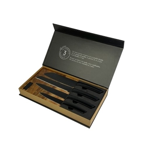 Set de couteaux de cuisine FSC® 100% bois d'acacia - 4
