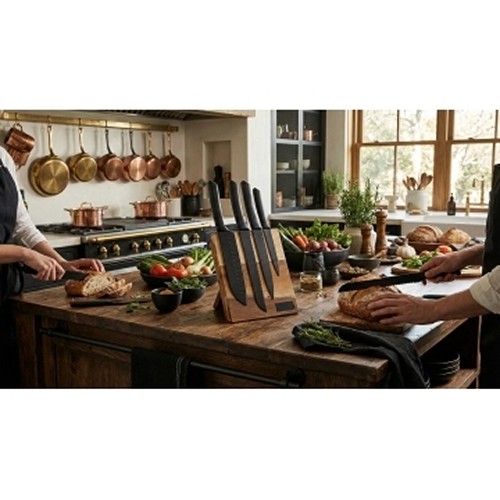 Set de couteaux de cuisine FSC® 100% bois d'acacia - 7