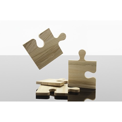 set de 4 planches à découper puzzle 100% FSC® chêne - 4