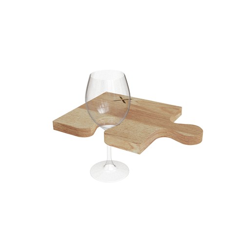 set de 4 planches à découper puzzle 100% FSC® chêne - 7