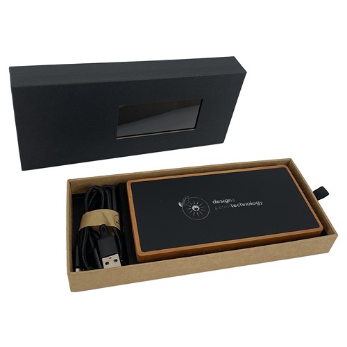 Powerbank EcoSun 10000 100% FSC® Bamboo - 7