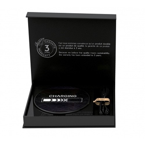 chargeur 15W finition type cuir - 3