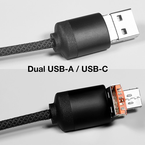 Câble dual 65W 5-en -1 - 2