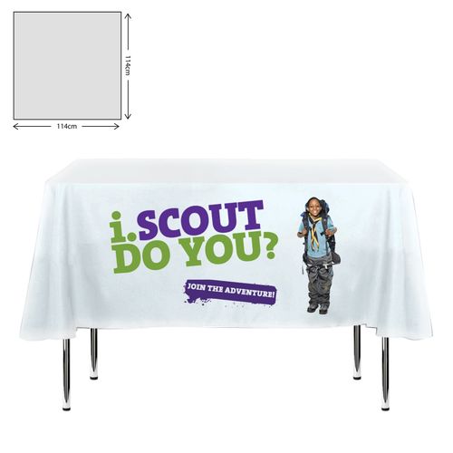 Premium Fabric Tablecloth - Square - 115x115cm (2ft High Table - Mid Drop)