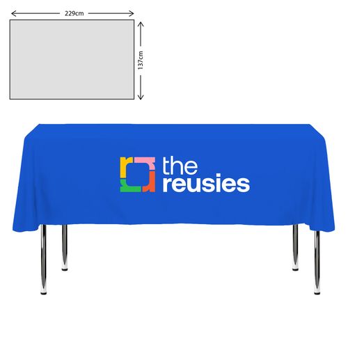 Nappe en tissu de qualité supérieure - 138x229cm (Table de 5 pieds - chute courte)
