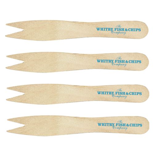 Fourchette à frites en bois (9.5cm) - Image 1