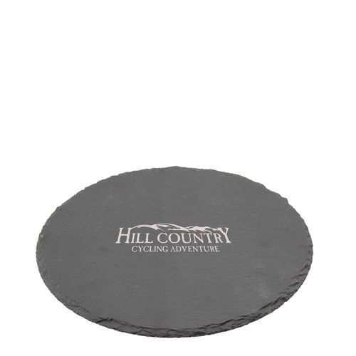 Plateau en ardoise ronde naturelle (30cm)