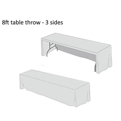 Nappe ajustée à couverture totale - 76x244cm (table de 8 pieds) thumbnail 4