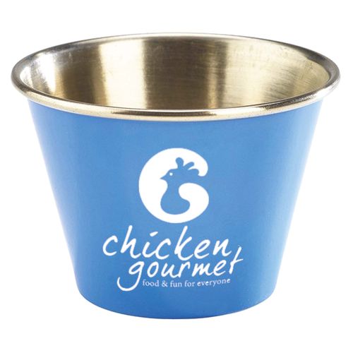 Ramequin en acier inoxydable de 2,5 oz (bleu, rouge, jaune et noir) thumbnail 5