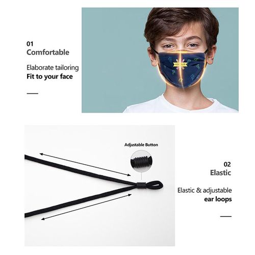 Masque en tissu personnalisé pour enfants thumbnail 4