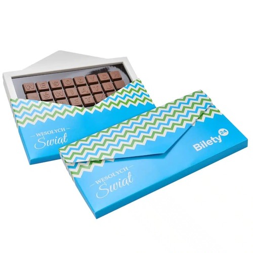 CHOCO TEXTO 3 LÍNEAS EN SOBRE / 3 LÍNEAS EN SOBRE SEPARADAS