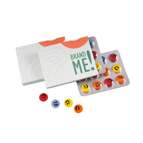 LENTEJAS DE CHOCOLATE CON MARCA IMPRESA ¡ME! 12 PCS