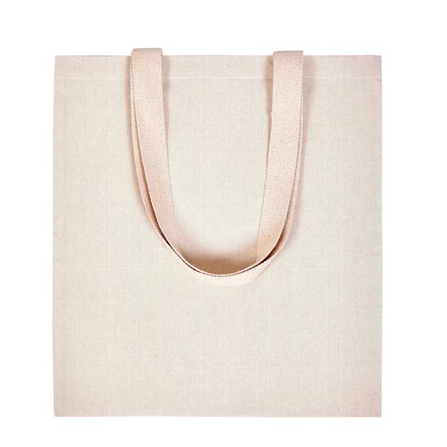 BOLSA ALGODÓN 220GSM COLOR NATURAL CON ASA DE SARGA