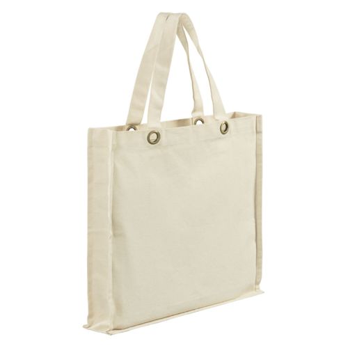 BOLSA ALGODÓN URBAN REFORZADA CON RIBETE REFORZADO Y AROS