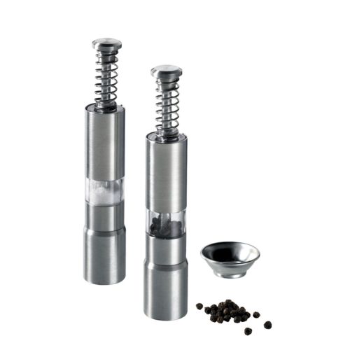 SALERO Y PIMENTERO EN ACERO INOXIDABLE