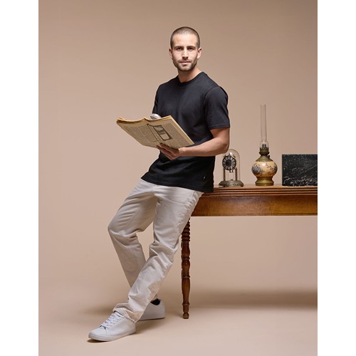T-Shirt Homme Manches Courtes Made in France 100% coton biologique certifié OCS.