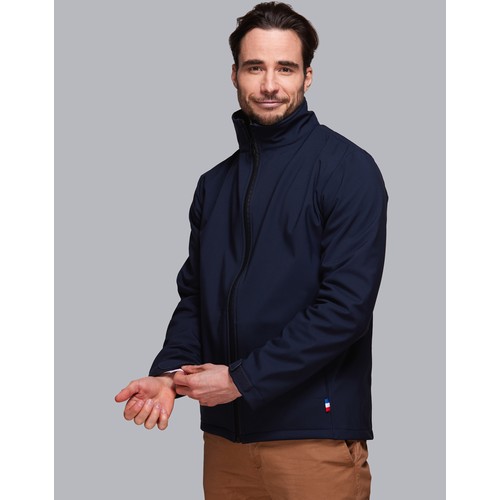Blouson softshell Homme en polyester recyclé Made in France