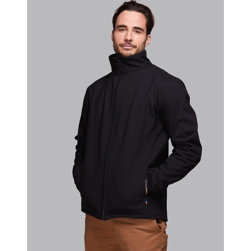 Blouson softshell Homme en polyester recyclé Made in France