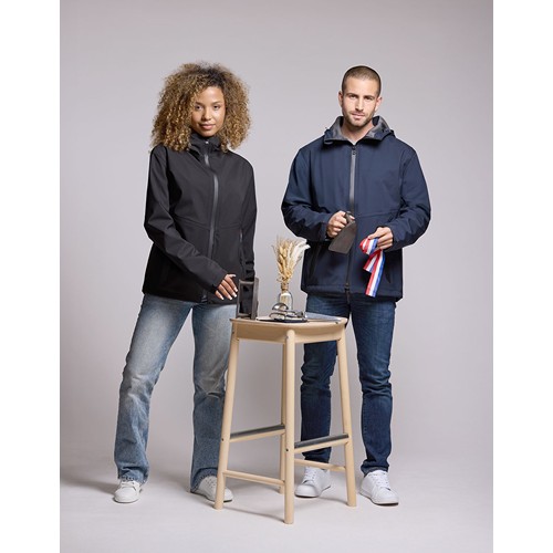 Blouson Coupe-Vent 2,5 couches, en polyester recyclé unisexe imperméable Made in France