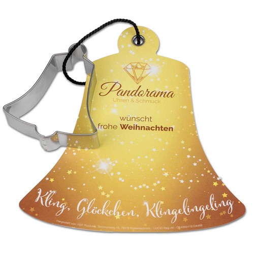 Baking-shape with recipe book bell