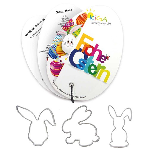 Baking-shapes with recipe book Easter egg - bunny 2 Baking-shapes with recipe book Easter egg - bunny 2