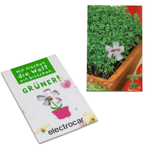 Seed-card-mini flower - Cress