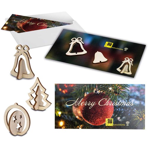 wooden-figure card - bell wooden-figure card - bell