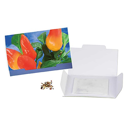 Flower-card with seeds - Chilli