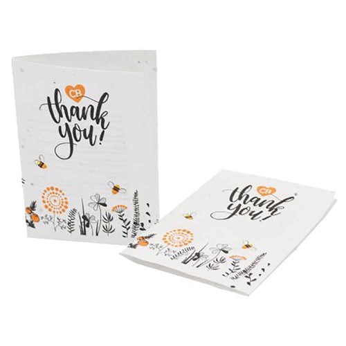 Seedpaper A6 - folded card - Thyme, printing 4/0-c