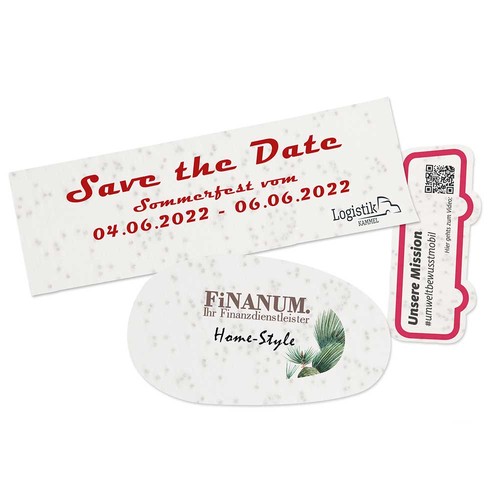 Seed paper special production - special shapes