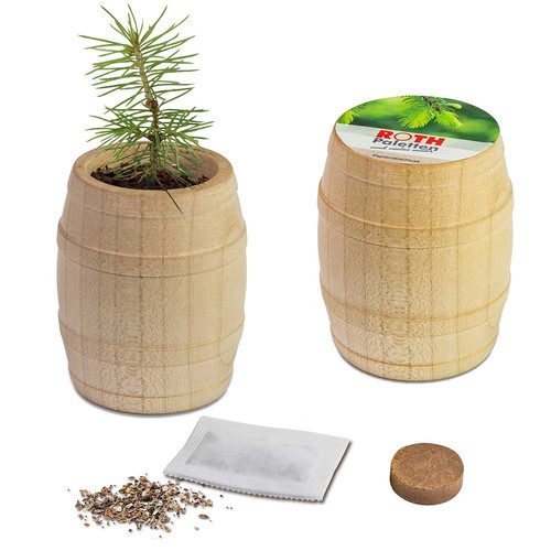 Plant-barrel with seeds - Summerflowers mix Plant-barrel with seeds - Summerflowers mix
