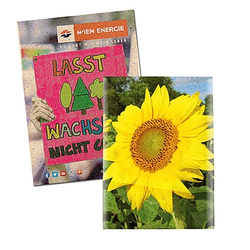 Seed-bag small - Grass paper - Sunflowers