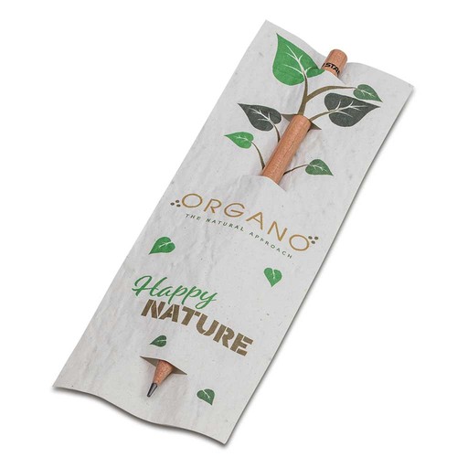 Pencil in seedpaper card - Cress, printing 4/4-c Pencil in seedpaper card - Cress, printing 4/4-c