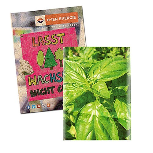 Seed-bag small - Grass paper- Basil