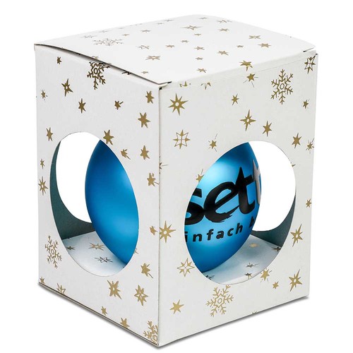 Traditional glass ball with individuel single box