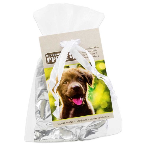 Dog treat in organza